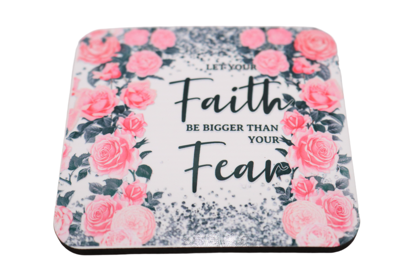 Let Your Faith Be Bigger Than Your Fear Mug  & Coaster Set