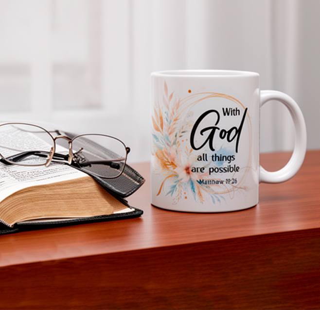 With God All Things Are Possible Mug